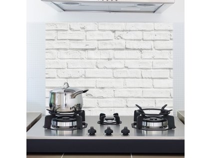 Samolepicí kuchyňský panel Crearreda KP White Bricks 67214 Bílé cihly