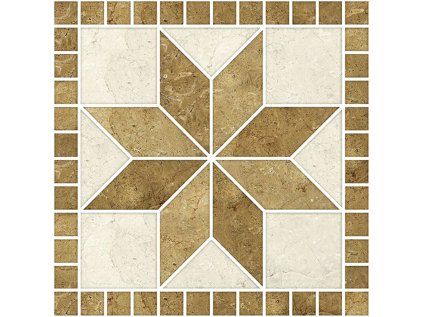 Samolepicí dekorace Crearreda Tile Cover Beige Flowers 31225 Kachlík, béžové hvězdicové květy
