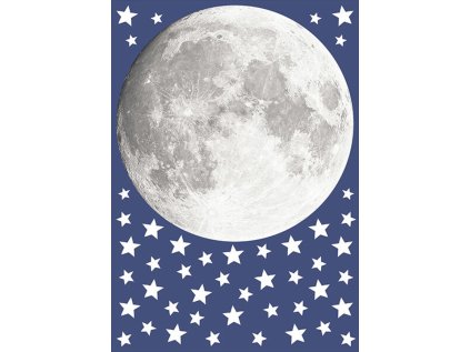 Samolepicí dekorace Crearreda WA L Glow Moon 18112 Svítící měsíc
