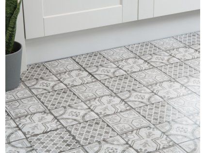 274KT5043 samolepici podlahove ctverce dlazdice vzor sedobila D C Fix inspirace