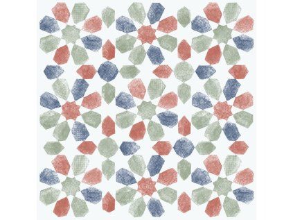 274KT5073 Samolepicí podlahové PVC dlaždice D-C-Fix, motiv španělské listy, velikost 30,5x30,5 cm