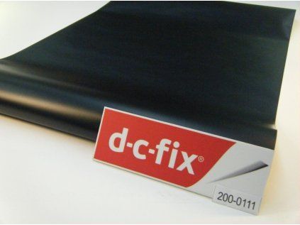 200-0111 Samolepicí fólie d-c-fix  matná černá šíře 45 cm,cena je za 3 metry !