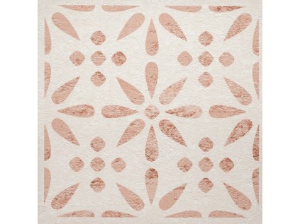 274KT5066 Samolepicí podlahové PVC dlaždice D-C-Fix, motiv vintage květy velikost 30,5 x 30,5 cm
