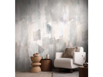 Tapetový stěnový panel / vliesová tapeta  78207-3, role 8,80x0,53 m, barva krémová, béžová, šedá
