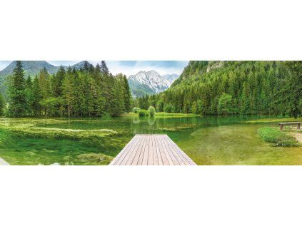 Komar papírová fototapeta 4-538 Green Lake, rozměry 368 x 127 cm
