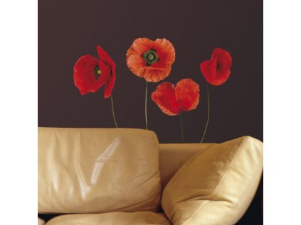 Samolepicí dekorace Crearreda WA M Poppies 54101 Vlčí máky