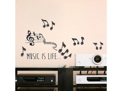 Samolepicí dekorace Crearreda WA S Music 59160 Hudební motiv