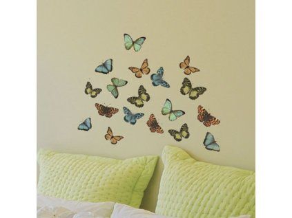 Samolepicí dekorace Crearreda WA S Colourful butterflies 59455 Motýli