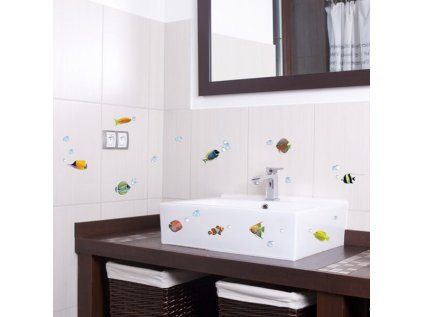 Samolepicí dekorace Crearreda CR S Colourful Fishes 59604 Barevné rybičky