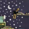Samolepicí dekorace Crearreda WA M White Stars 79223 Svítící hvězdy