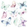 Samolepicí dekorace Crearreda WA M Watercolour Butterflies 54117, akvarel motýli