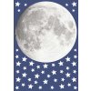 Samolepicí dekorace Crearreda WA L Glow Moon 18112 Svítící měsíc