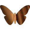 Nástěnná 3D dekorace Crearreda SD Bronze Butterflies 24013 Bronzoví motýli