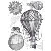 Samolepicí dekorace Crearreda L Hot Air Baloons 44236 Horkovzdušné balóny
