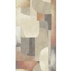 Tapetový stěnový panel / vliesová tapeta  79145-4, role 8,80x0,53 m, barva šedá, oranžová, hnědá