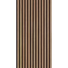 136706 Akustický nástěnný panel z pravého dřeva s dubovou dýhou, 104x52x1 cm