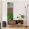 136721 Stěnový akustický panel, 52x52x1 cm, materiál  přírodní kámen