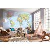 Komar vliesová fototapeta XXL4-038 World Map, rozměry 368 x 248 cm