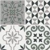 Samolepicí dekorace Crearreda Tile Cover Brown 31219 Kachlík, hnědo-bílé ornamenty