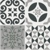 Samolepicí dekorace Crearreda Tile Cover Brown 31219 Kachlík, hnědo-bílé ornamenty