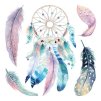 Samolepicí dekorace Crearreda WA M Watercolour Dreamcatcher 54111 Akvarel lapač snů