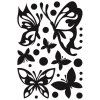 Samolepicí dekorace Crearreda FM L Butterflies Silhouettes 58509 Siluety motýlů