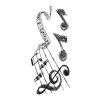 Samolepicí dekorace Crearreda WA S Music 59160 Hudební motiv