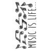 Samolepicí dekorace Crearreda WA S Music 59160 Hudební motiv