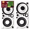 Samolepicí dekorace Crearreda FM S Black & White Circles 59508 Bílé a černé kruhy